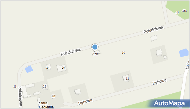 Wola Prażmowska, Południowa, 26B, mapa Wola Prażmowska