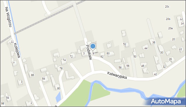 Wola Radziszowska, Podskale, 4, mapa Wola Radziszowska