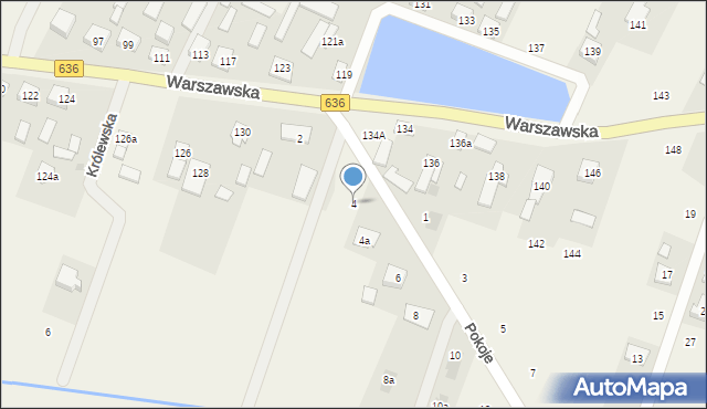 Wola Rasztowska, Pokoje, 4, mapa Wola Rasztowska