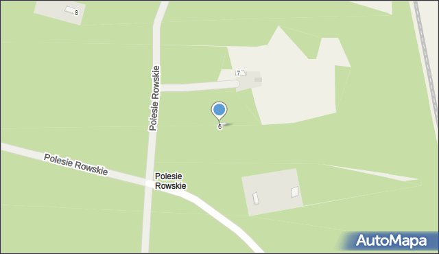 Wola Rowska, Polesie Rowskie, 6, mapa Wola Rowska