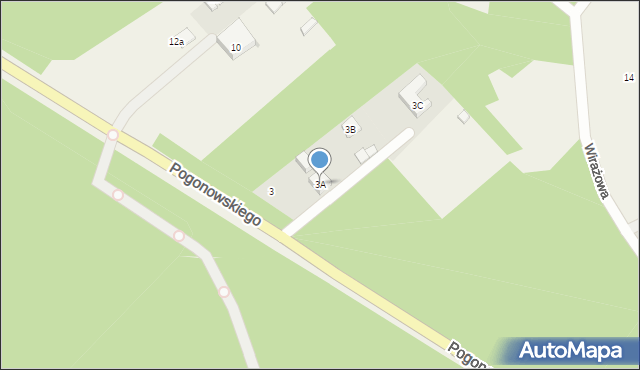 Wólka Radzymińska, Pogonowskiego Stefana, kpt., 3A, mapa Wólka Radzymińska