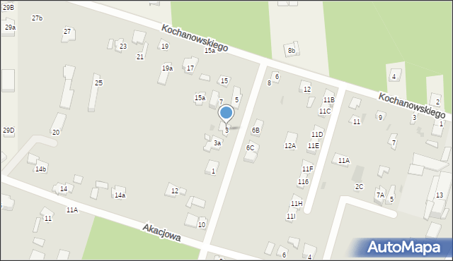 Wołomin, Powstańców Warszawy, 3, mapa Wołomin