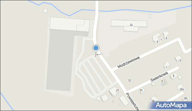 Wołów, Powstańców Śląskich, 17, mapa Wołów