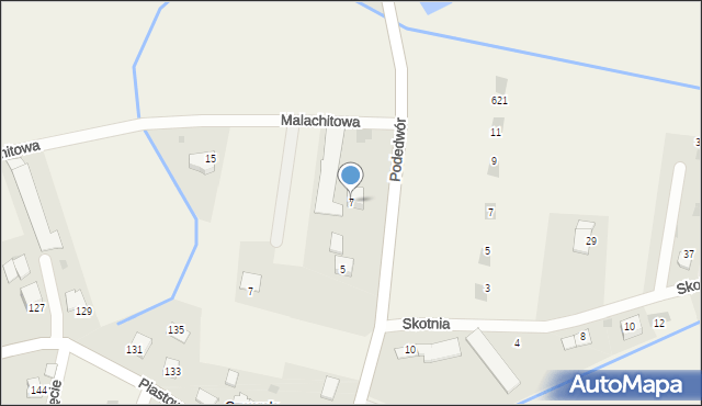 Wołowice, Podedwór, 7, mapa Wołowice