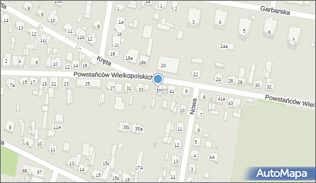Wolsztyn, Powstańców Wielkopolskich, 37, mapa Wolsztyn
