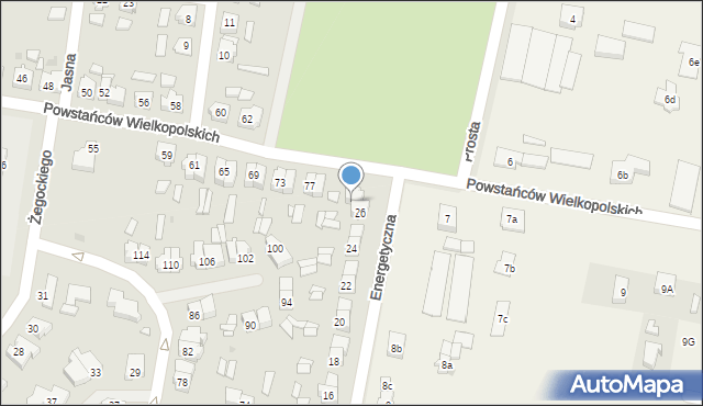 Wolsztyn, Powstańców Wielkopolskich, 81, mapa Wolsztyn