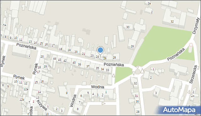 Wolsztyn, Poznańska, 25, mapa Wolsztyn