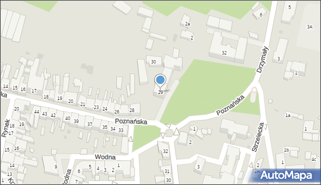 Wolsztyn, Poznańska, 29, mapa Wolsztyn