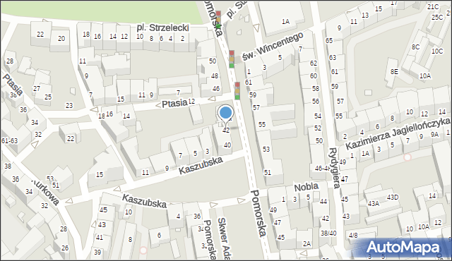 Wrocław, Pomorska, 42, mapa Wrocławia