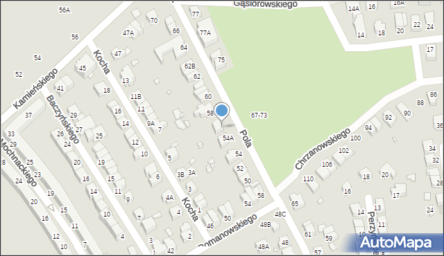 Wrocław, Pola Wincentego, 56, mapa Wrocławia