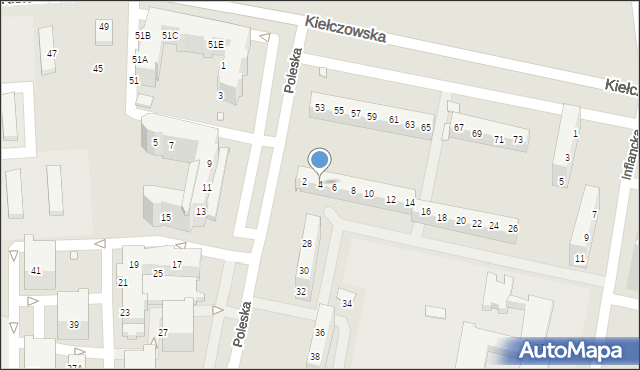 Wrocław, Poleska, 4, mapa Wrocławia