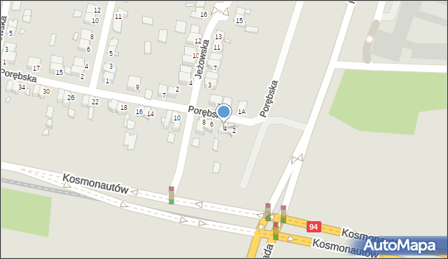Wrocław, Porębska, 4, mapa Wrocławia