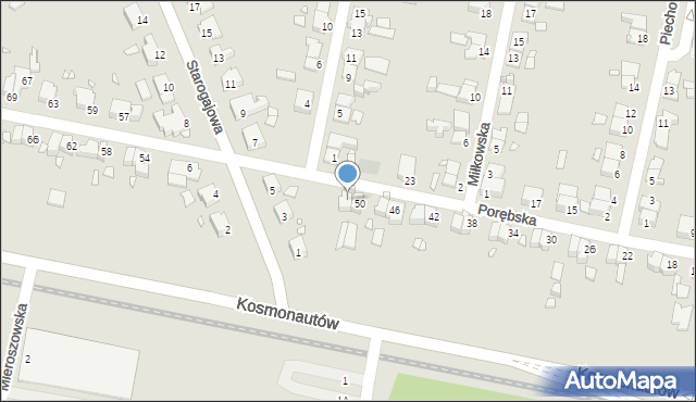 Wrocław, Porębska, 52, mapa Wrocławia