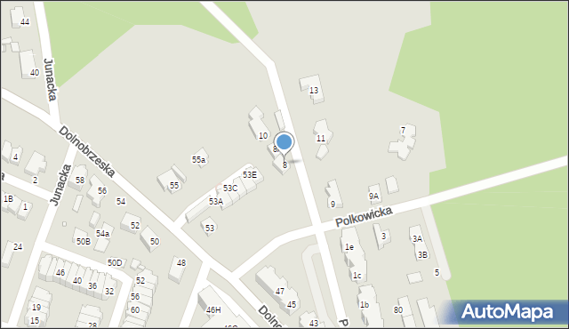 Wrocław, Polkowicka, 8, mapa Wrocławia