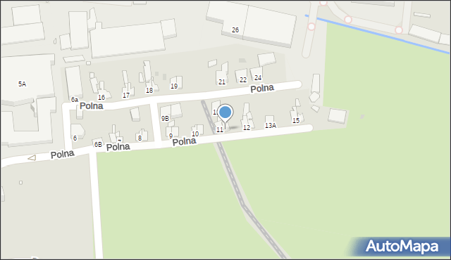 Wronki, Polna, 11A, mapa Wronki