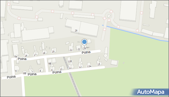 Wronki, Polna, 24, mapa Wronki