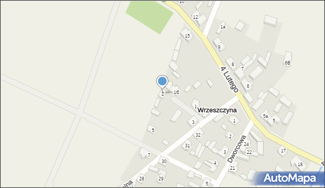 Wrzeszczyna, Polna, 2, mapa Wrzeszczyna