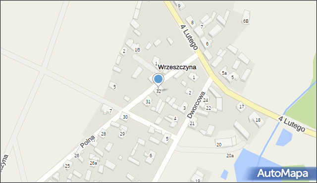 Wrzeszczyna, Polna, 32, mapa Wrzeszczyna