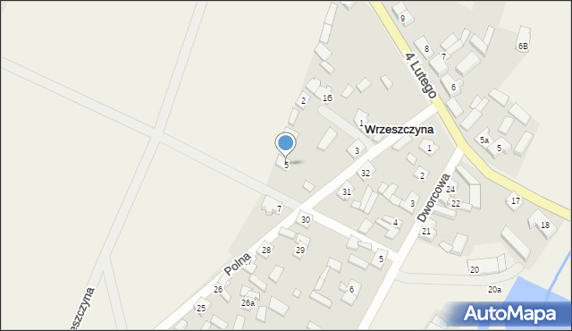 Wrzeszczyna, Polna, 5, mapa Wrzeszczyna