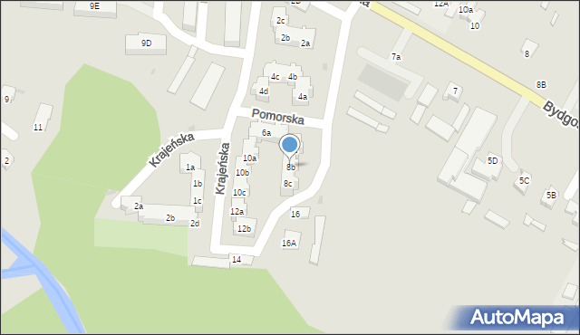 Wyrzysk, Pomorska, 8b, mapa Wyrzysk