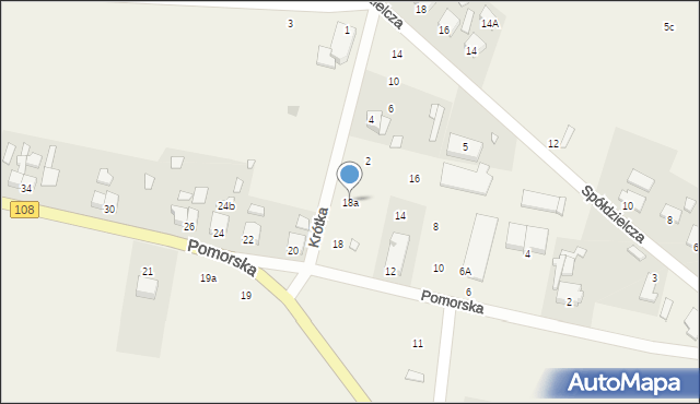 Wysoka Kamieńska, Pomorska, 18a, mapa Wysoka Kamieńska