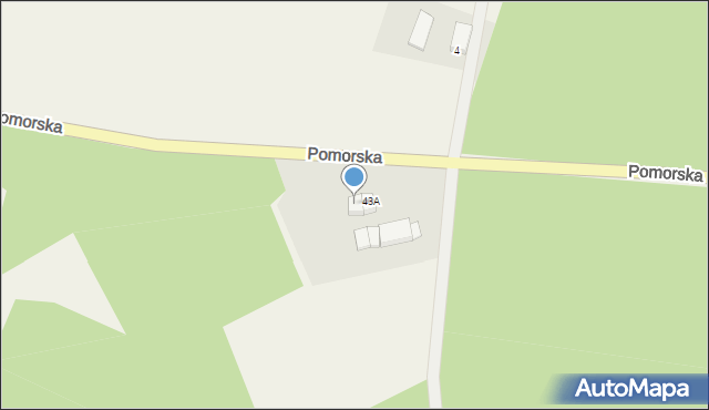 Wysoka Kamieńska, Pomorska, 43B, mapa Wysoka Kamieńska