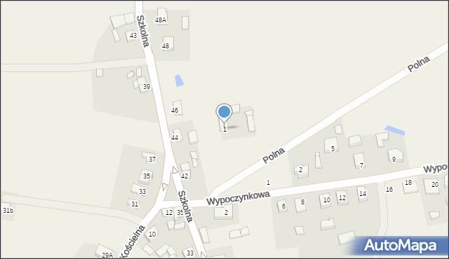 Wytomyśl, Polna, 1, mapa Wytomyśl