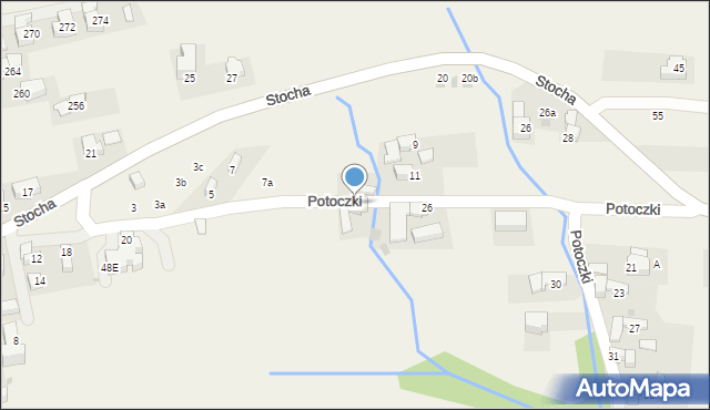 Ząb, Potoczki, 22, mapa Ząb