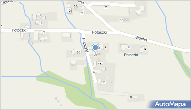 Ząb, Potoczki, 23, mapa Ząb