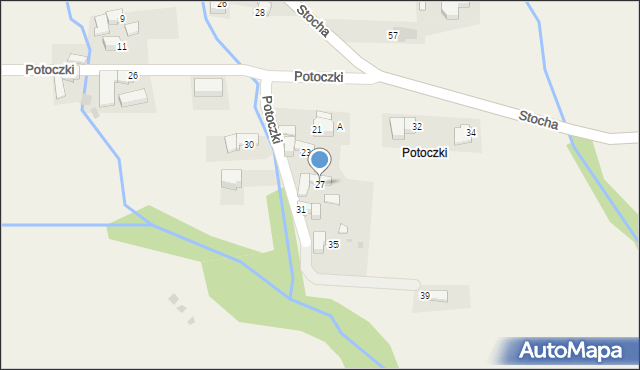 Ząb, Potoczki, 27, mapa Ząb