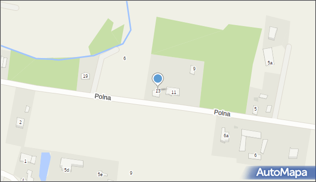 Żabia Wola, Polna, 13, mapa Żabia Wola