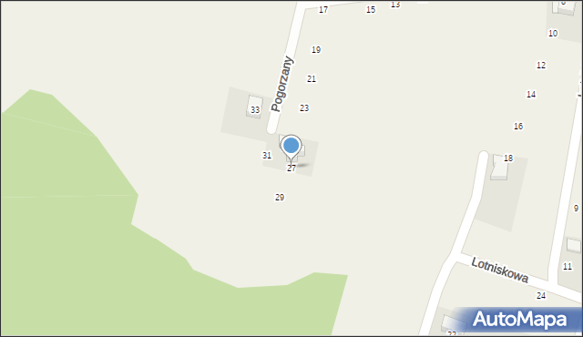 Zabierzów, Pogorzany, 27, mapa Zabierzów