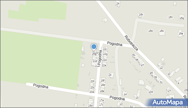 Ząbkowice Śląskie, Pogodna, 20g, mapa Ząbkowice Śląskie