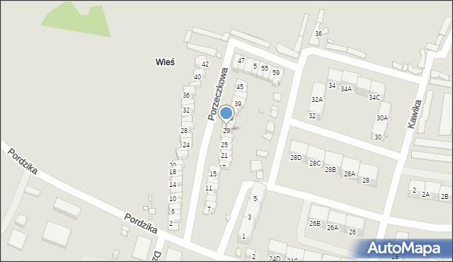 Zabrze, Porzeczkowa, 29, mapa Zabrza