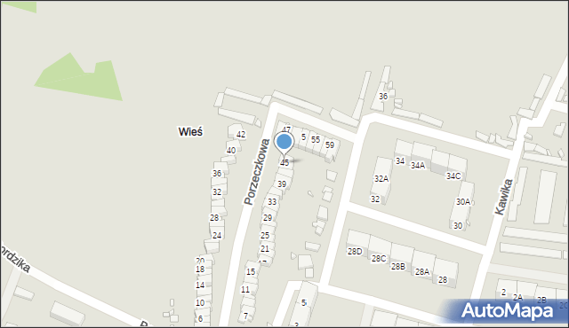 Zabrze, Porzeczkowa, 45, mapa Zabrza