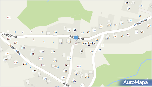 Zakliczyn, Podgórska, 12, mapa Zakliczyn