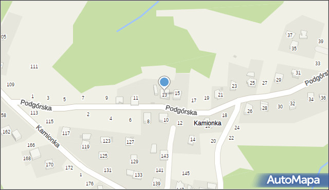 Zakliczyn, Podgórska, 13, mapa Zakliczyn