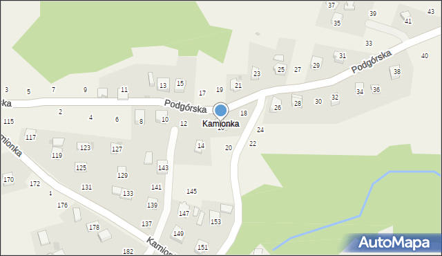 Zakliczyn, Podgórska, 16, mapa Zakliczyn