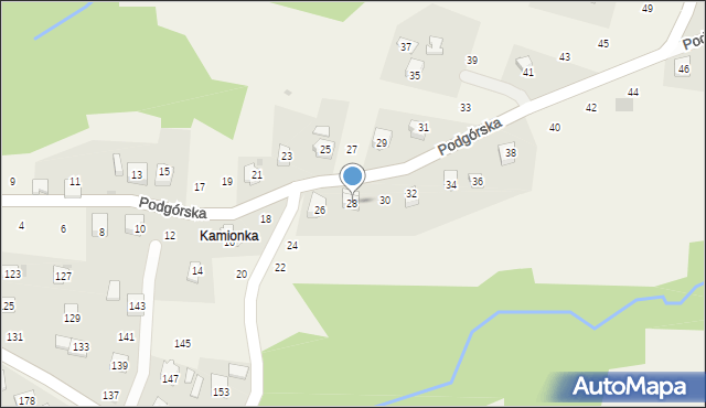 Zakliczyn, Podgórska, 28, mapa Zakliczyn