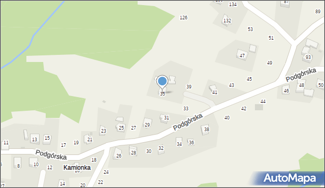 Zakliczyn, Podgórska, 35, mapa Zakliczyn