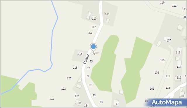 Zakliczyn, Podgórska, 73, mapa Zakliczyn