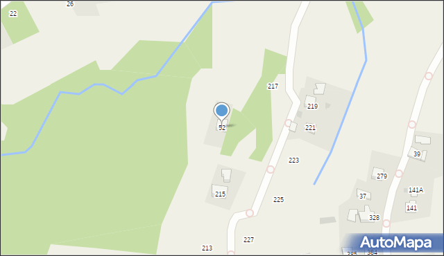 Zakliczyn, Podlesie, 52, mapa Zakliczyn