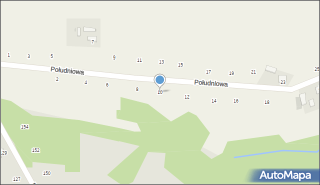 Zalasowa, Południowa, 10, mapa Zalasowa