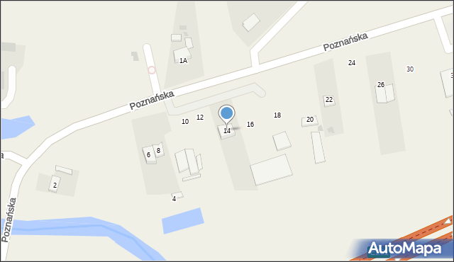 Zamość, Poznańska, 14, mapa Zamościa
