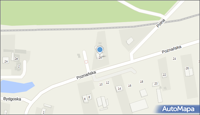 Zamość, Poznańska, 1A, mapa Zamościa