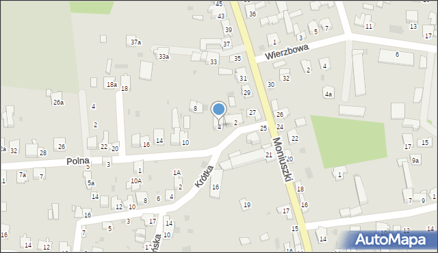 Żarki, Polna, 4, mapa Żarki