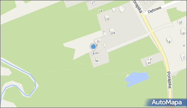 Żarki-Letnisko, Porajska, 5, mapa Żarki-Letnisko