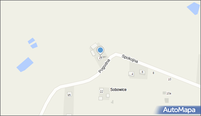 Zawadówka, Pogodna, 15, mapa Zawadówka