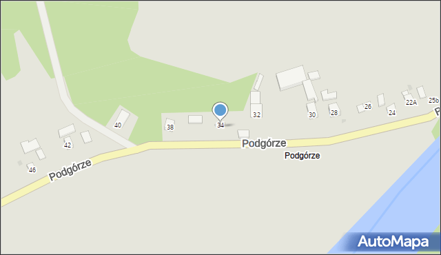 Zawichost, Podgórze, 34, mapa Zawichost