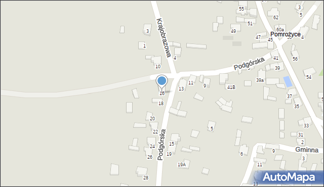 Zawiercie, Podgórska, 16, mapa Zawiercie